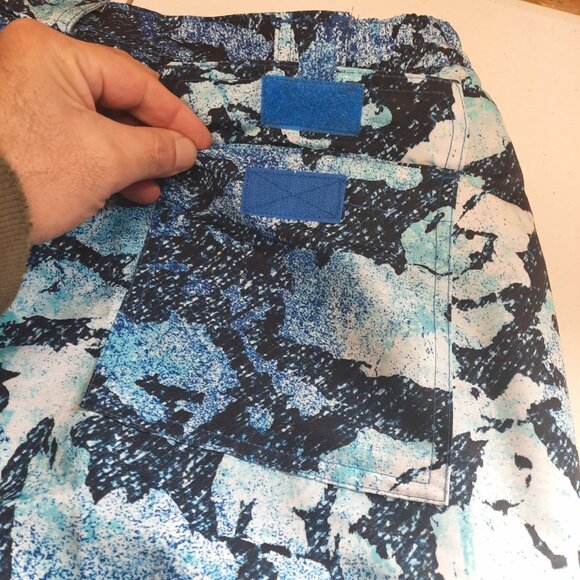 Reel Legends Men’s XX-Large Fishing Shorts Blue Camo Cargo Water Repellent NWT - Picture 8 of 13